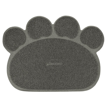 Record Paw Pet Bowl Mat - non-slip mat, mat for bowls and litter boxes in the shape of a paw.