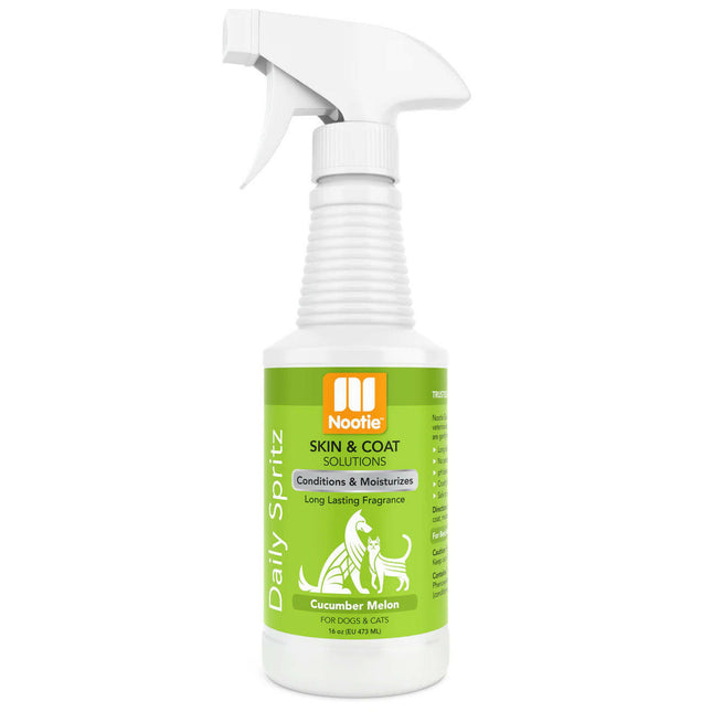 Nootie Cucumber Melon Daily Spritz - nourishing and refreshing spray for pet fur, with a cucumber and melon scent..