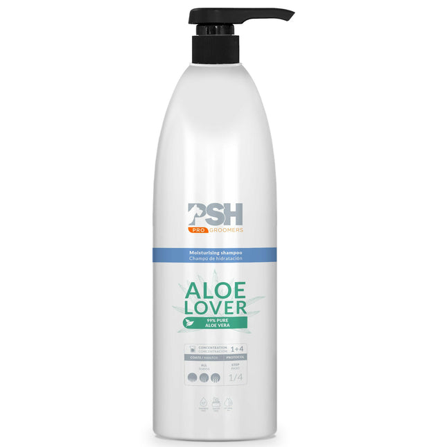 PSH Pro Aloe Lover Shampoo - intensely moisturizing shampoo for long or thick fur, with aloe, concentrate 1:4.