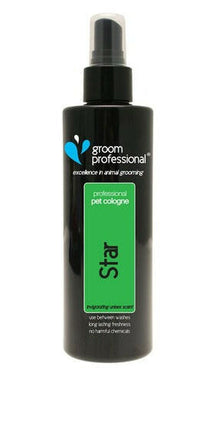 Groom Professional Star Cologne - scented toilet water for dogs.