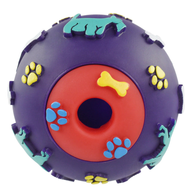 Flamingo Treat Ball - treat ball for dogs - purple.