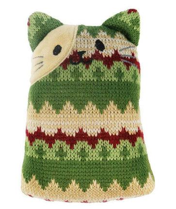 Record Knitted Cat Romeo Dog Toy - squeaky toy for dogs, Cat Romeo.