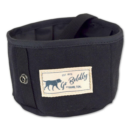 Hamilton Go Boldly Travel Bowl - textile, collapsible travel bowl for dogs.