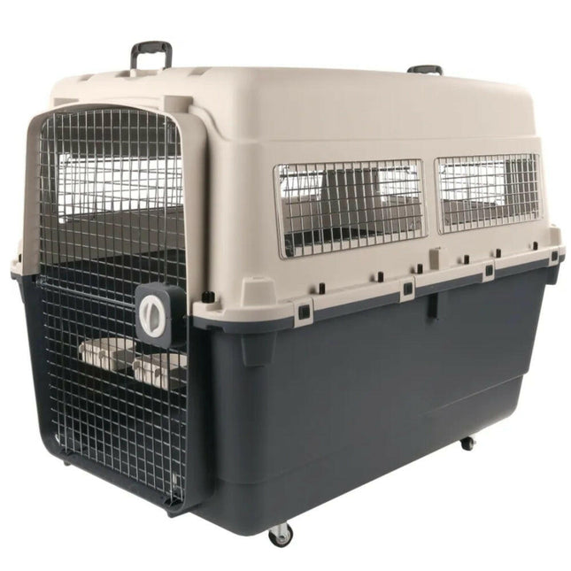 Flamingo Nomad IATA XXXL Transport Box - Dog Carrier with Wheels.