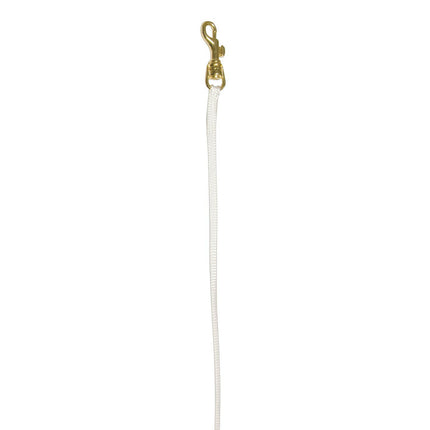 Show Tech Nylon Lead With Gold Hook 0.3x84cm - professional dog lead, white with a gold clip.