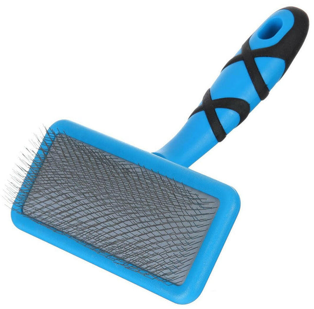 Groom Professional Flat Slicker Brushes Medium - flat and soft poodle brush.