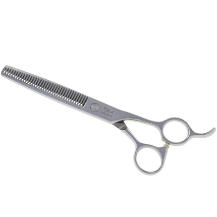 Shernbao Three Star Thinner - grooming thinning shears, single-sided made of hardened steel, straight with 36 teeth.
