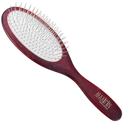 Maxi Pin - large, oval, soft brush for long and medium-length dog fur, with short pins.