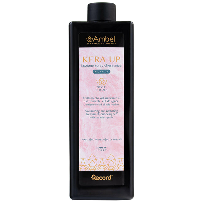 Ambel Kera Up - keratin restructuring lotion that adds volume to fur.