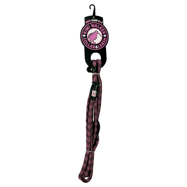 Kiwi Walker Rope Lead - 2-in-1 adjustable, slip lead and collar for dogs.