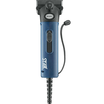 Wahl Star Horse Blue Clipper 45W - high-quality, corded clipper for grooming horses and cattle, blue.