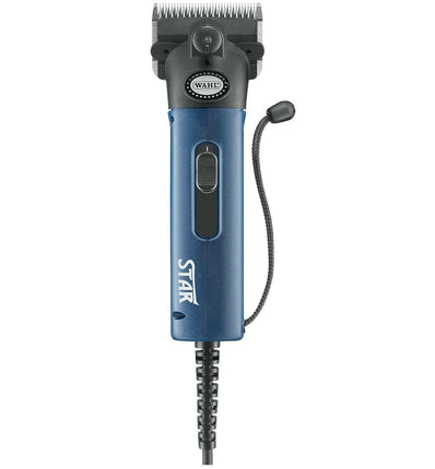Wahl Star Horse Blue Clipper 45W - high-quality, corded clipper for grooming horses and cattle, blue.