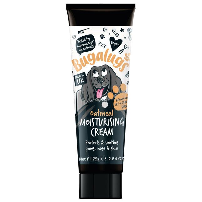 Bugalugs Oatmeal Moisturizing Cream - moisturizing oatmeal cream for dog's skin, paws, and nose.
