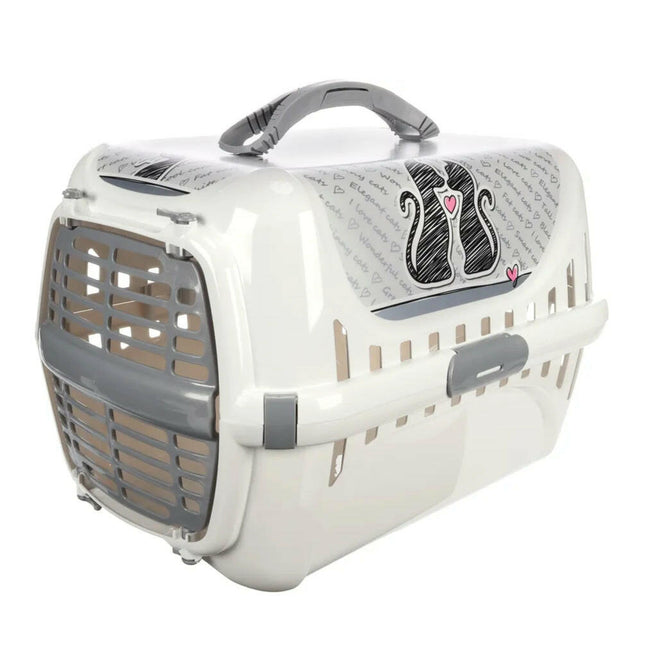 Flamingo Pet Carrier Cats in Love - Cat Transporter with Print.