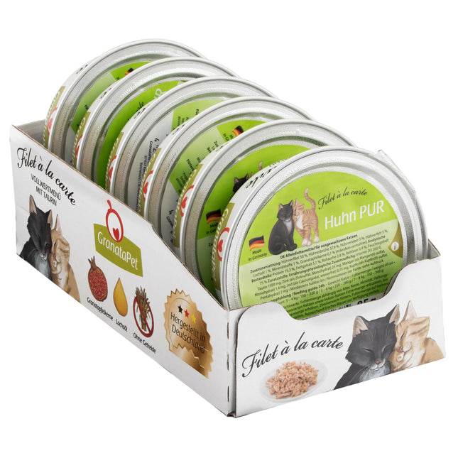 GranataPet Filet à la carte Chicken Pur - wet food for cats, chicken fillets in their own sauce.