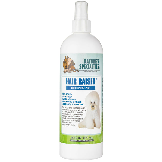 Nature's Specialties Hair Raiser - volume and texture spray for dogs and cats.