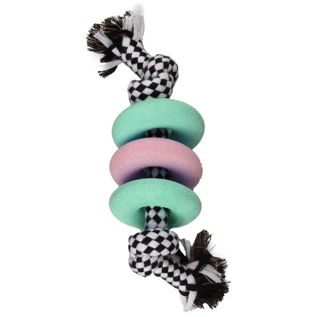 Flamingo Puppy Rings - toy for puppies.