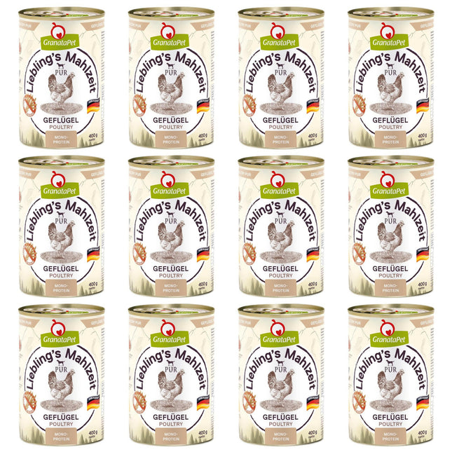 GranataPet Poultry PUR - monoprotein grain-free wet food for dogs, poultry.