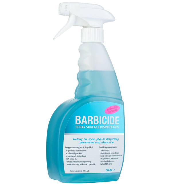 Barbicide disinfectant liquid for all surfaces, scented.