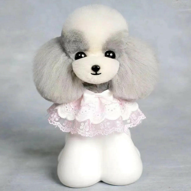 Mr. Jiang Teddy Head Hair - interchangeable fur for the Teddy grooming head, gray.