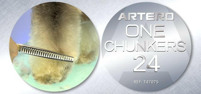 Artero One Chunkers - professional single-sided thinning shears, 24 teeth.