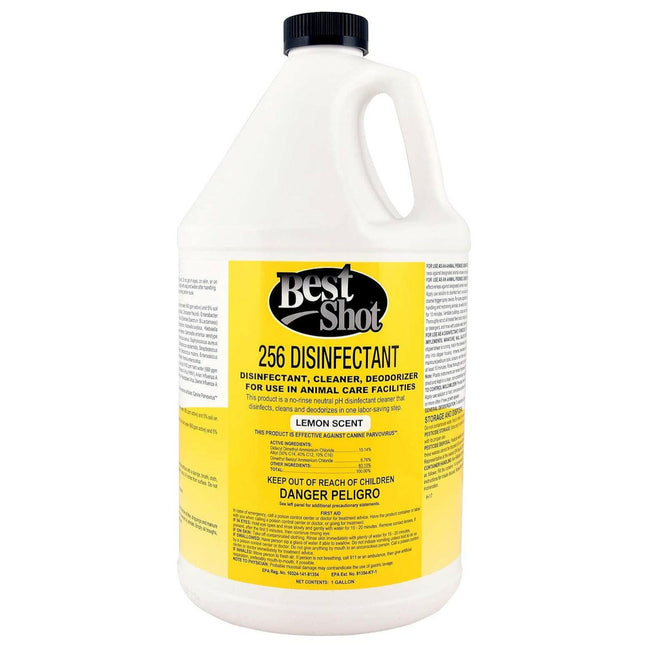 Best Shot 256 Disinfectant Lemon - concentrated cleaning and disinfecting liquid with a lemon scent.
