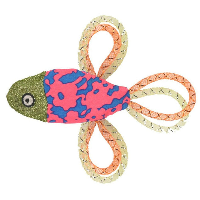 Flamingo Cat Asli Fish - small toy for cats, fish with a rattle and mesh.
