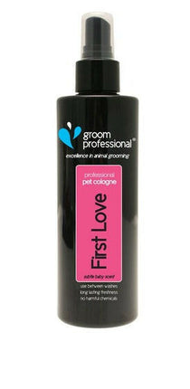 Groom Professional First Love Cologne - scented toilet water for dogs.