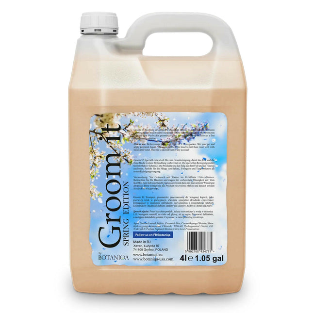 Botaniqa Groom It Shampoo Spring - basic wash shampoo for dogs with a spring scent.