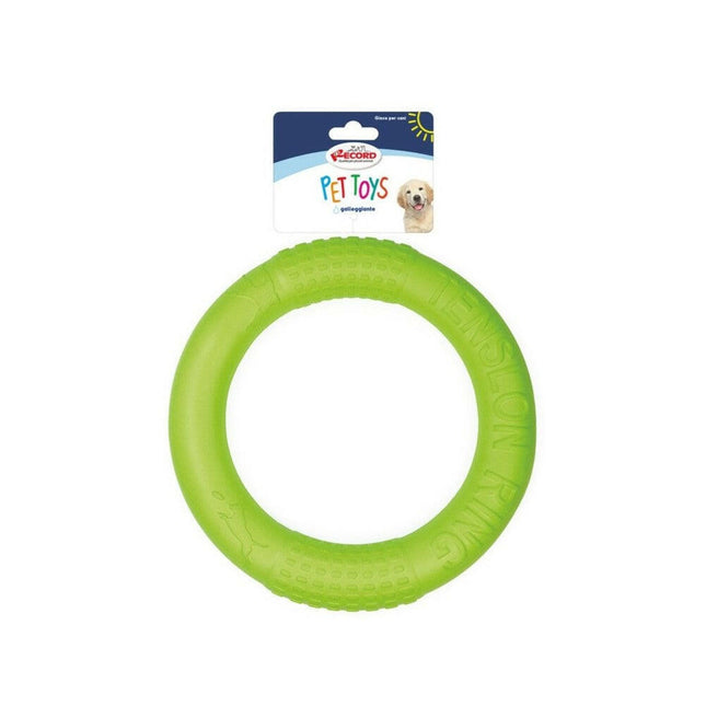 Record Floating Dog Ring Toy - large throwing ring for dogs, lightweight, floating.