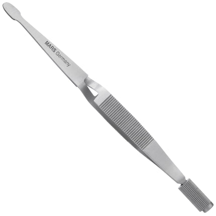 Mars stainless steel tweezers for tick removal.