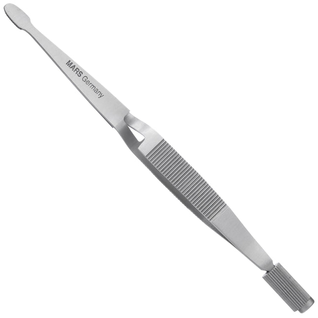 Mars stainless steel tweezers for tick removal.