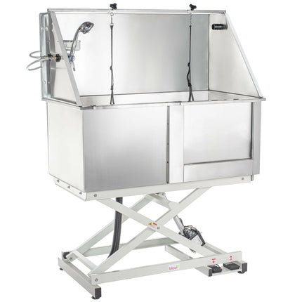 Stainless Steel Blovi with Electric Lift, Right Side Entry.