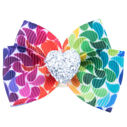 Blovi Bow Glamour Colorful Bow with Heart.