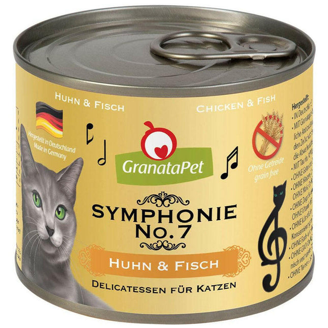 GranataPet Symphonie - high-meat cat food, chicken and fish.