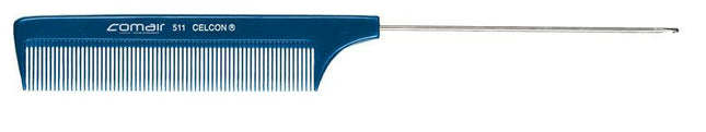 Comair Profi Line 511 Comb - anti-static comb with metal pin, fine teeth.