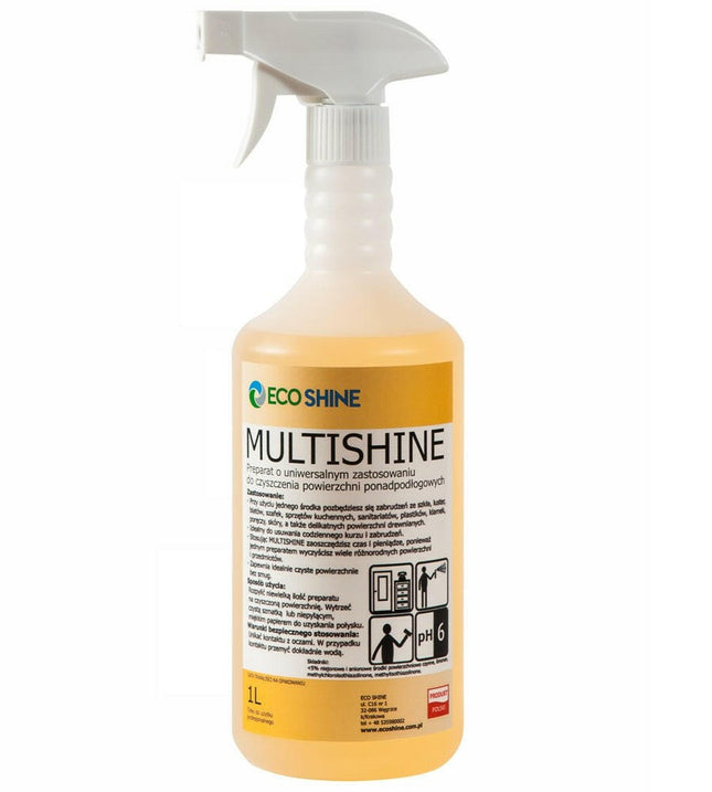 Eco Shine Multishine - universal cleaning solution for above-floor surfaces.