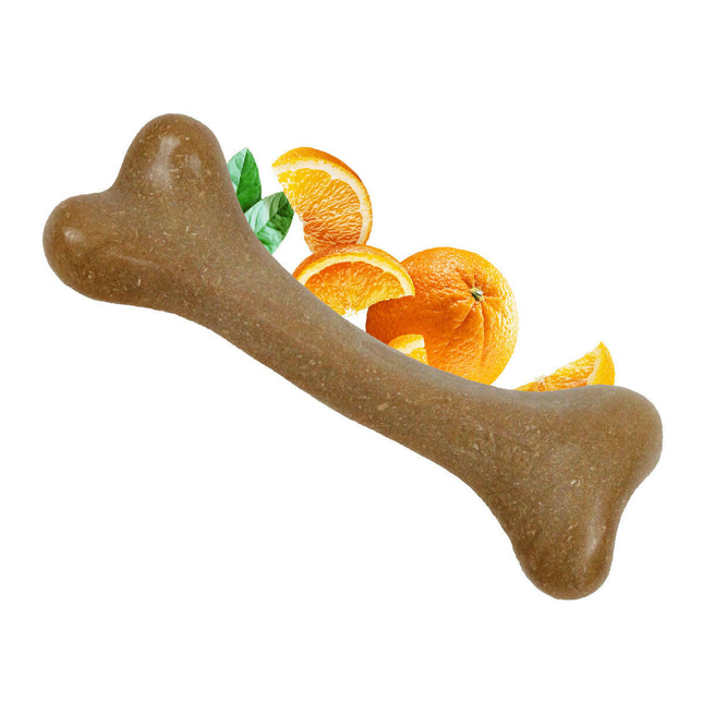 Dashi Fruity Bone Orange - dog chew toy with orange flavor.