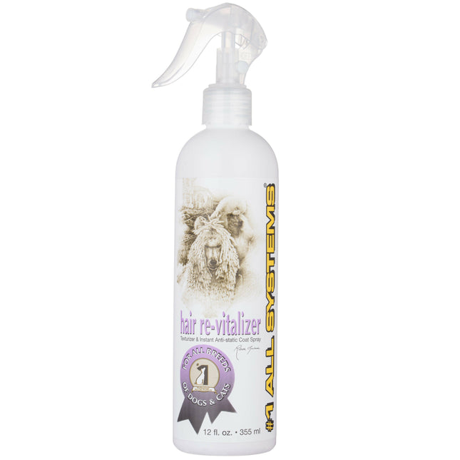 1 All Systems Hair Revitalizer - anti-static spray for dogs and cats, improving hair texture.