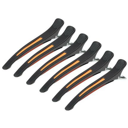 Activ Neon Mix Hairdressing Clips 6pcs - hairdressing clips, set.