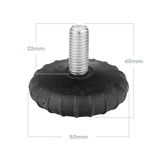 Blovi Adjustable Bath Feet - adjustable leveling leg for Blovi grooming tubs.