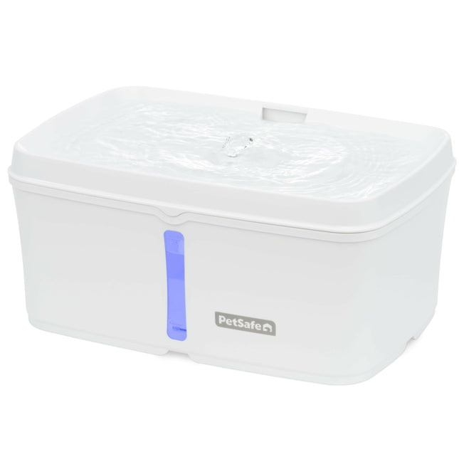 PetSafe Viva Pet Fountain - fountain for cats and dogs, with illuminated water level indicator.