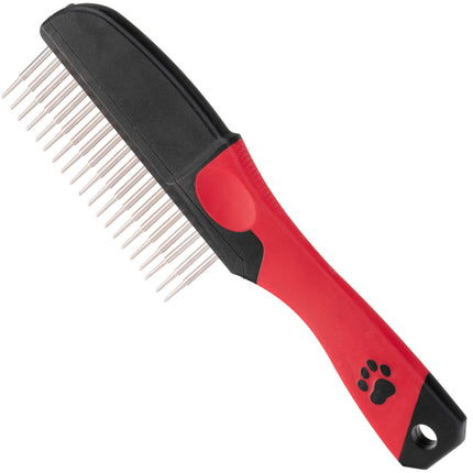 Chadog Dog Comb with Rotating Teeth and Pressure Control.