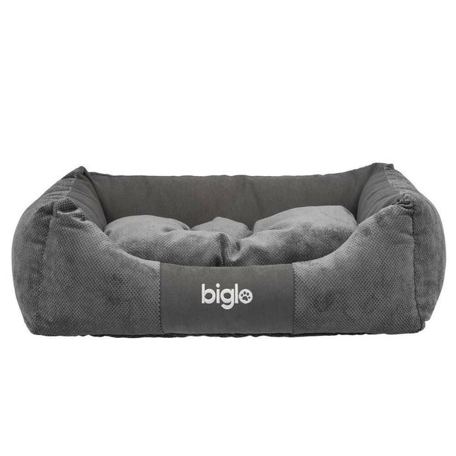 Biglo Gordon - elegant dog bed made of high-quality, pleasant fabric with embossing..