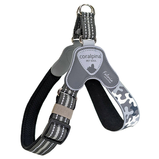 Coralpina Faloria Adjustable Camouflage Harness - adjustable harness for small and medium dogs.