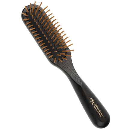Chris Christensen Oblong Wood Pin Brush - high-quality, anti-static brush with wooden pins.