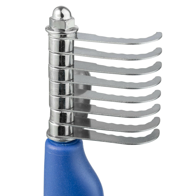 Side trim filcak with plastic handle, curved blades.