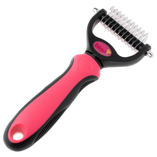 Blovi Small Undercoat Rake - grooming rake for dogs and cats.