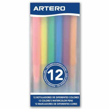 Artero Watercolor Pens 12 pcs - Coloring Pens for Fur.