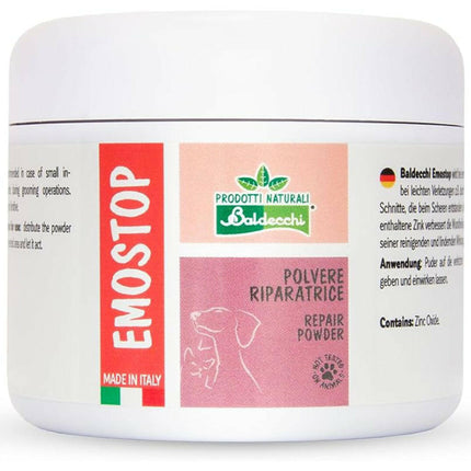 Baldecchi Emostop - bleeding control powder for dogs and cats, with zinc.